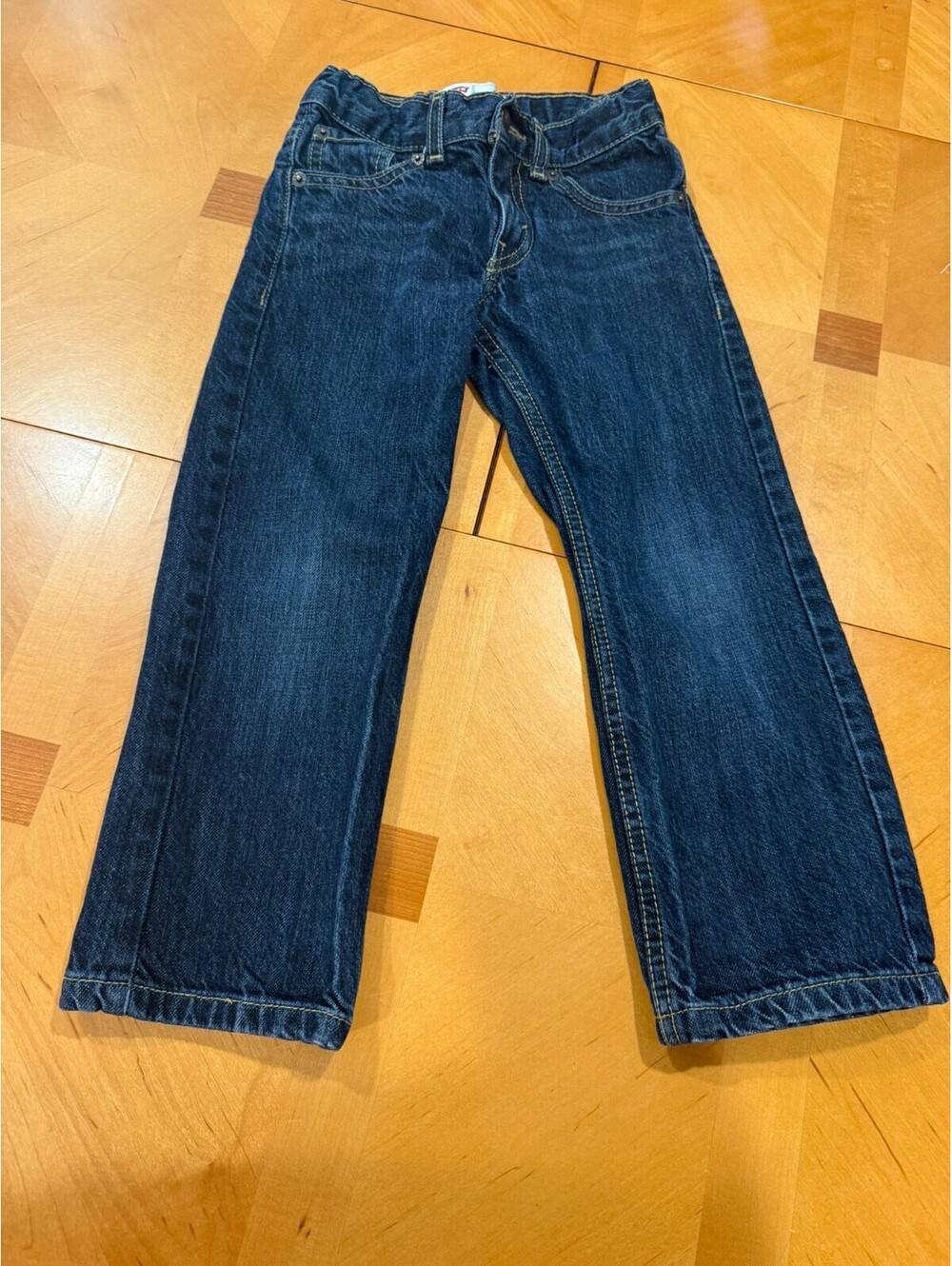 Levi’s 549 Boys Jeans Size 5 Regular Relaxed Straight Dark Wash Denim